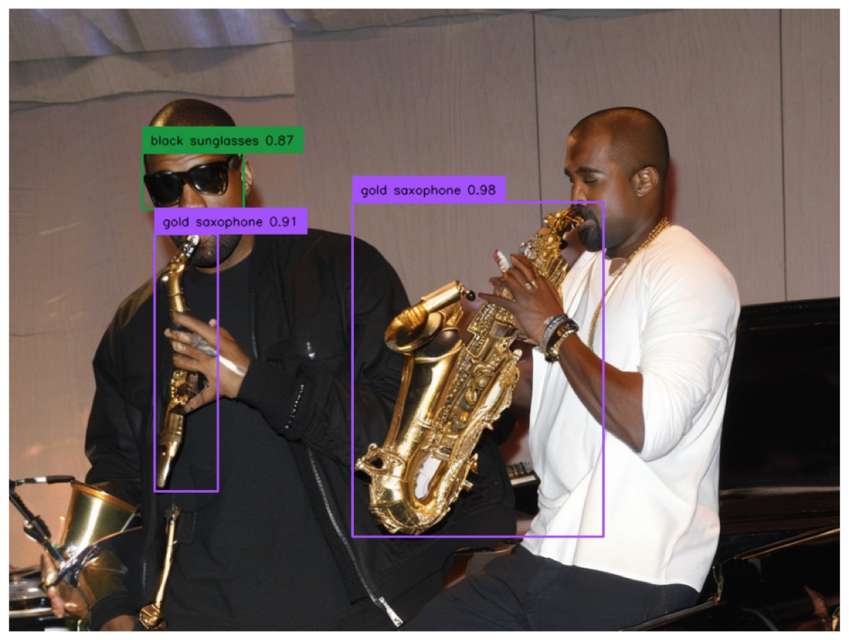 Computer vision project preview for Kanye Sax recognition